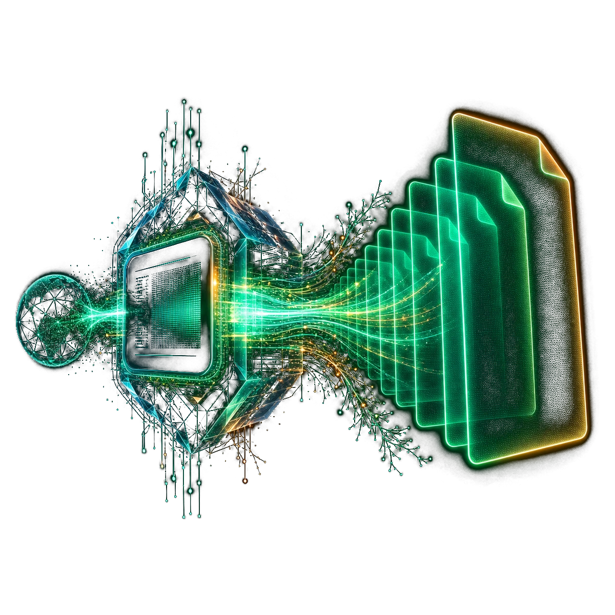 SIA content engine turning a website's signals into generated blog articles